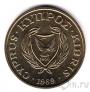 Кипр 20 центов 1989