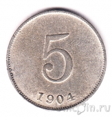 Гаити 5 сантимов 1904