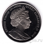Брит. Виргинские острова 1 доллар 2006 80 лет Королеве