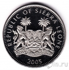 Сьерра-Леоне 1 доллар 2005 Свадьба Принца Чарльза и Камиллы Паркер Боулз