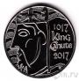 Великобритания 5 фунтов 2017 Король Кнуд Великий
