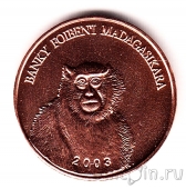 Мадагаскар 10 франков 2003 Обезьяна