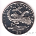 Либерия 1 доллар 1994 Археоптерикс