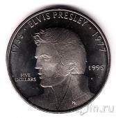 Маршалловы Острова 5 долларов 1995 Элвис Пресли