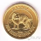 Канада 10 долларов 2014 Лиса