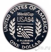 США 1 доллар 1994 Чемпионат по футболу (proof)