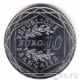 Франция 10 евро 2017 Огюст Роден