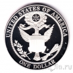США 1 доллар 2008 Белоголовый орлан (proof)