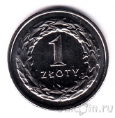 Польша 1 злотый 2016
