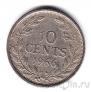 Либерия 10 центов 1966
