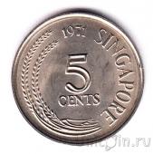 Сингапур 5 центов 1971 Змеешейка