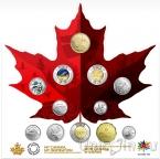 Канада набор 12 монет 2017 150-летие Конфедерации (в блистере)