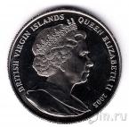 Брит. Виргинские острова 1 доллар 2005 Смерть Нельсона