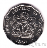 Нигерия 50 кобо 1991