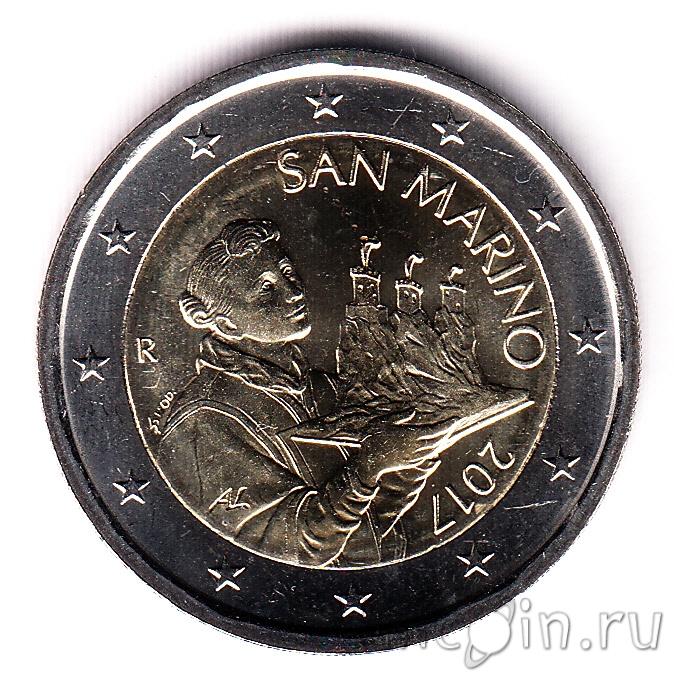 Сан марино 2. 2 Евро Сан Марино 2022. Монета 2 евро Сан Марино 2007. 2 Евро Сан-Марино 2014. Редкие монеты 2 евро.
