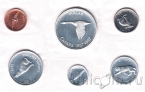 Канада набор 6 монет 1967 100-летие Конфедерации (в запайке)
