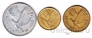 Чили набор монет 1, 2 и 5 сентесимо 1963-67