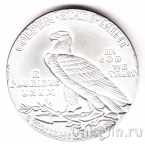 США 2 унции серебра - Индеец и орел (образец 1929 года)