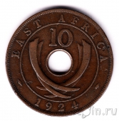 Британская Восточная Африка 10 центов 1924