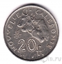 Новая Каледония 20 франков 1972