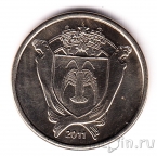 Острова Сент-Пол и Нью-Амстердам 10 франков 2011 Кальмар