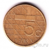 Нидерланды 5 гульденов 1989