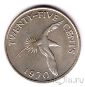 Бермуды 25 центов 1970