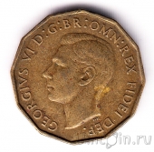 Великобритания 3 пенса 1952