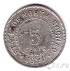 Британское Северное Борнео 5 центов 1921