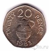 Гернси 20 пенсов 1983