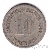 Германская Империя 10 пфеннигов 1899 (D)