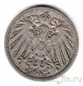 Германская Империя 5 пфеннигов 1900 (E)