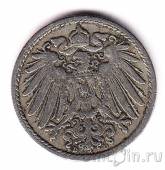 Германская Империя 5 пфеннигов 1904 (D)