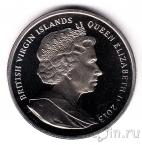 Брит. Виргинские острова 1 доллар 2013 Рождения Принца Джорджа (цветные)