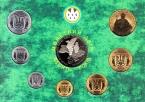 Украина набор 7 монет и жетон 2008 10 лет монетному двору