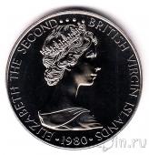 Брит. Виргинские острова 50 центов 1980 Пеликан