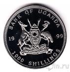 Уганда 1000 шиллингов 1999 Воздушный шар