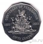 Австралия 50 центов 2001 Северная территория