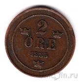 Швеция 2 оре 1885