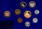 Австрия набор 7 монет + 2 жетона 1988