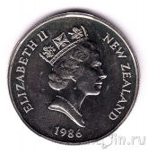 Новая Зеландия 50 центов 1986