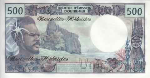 Новые Гебриды 500 франков 1970-1981
