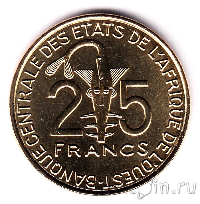 25 Франков. Монета 25 западноафриканских Франка. 50 Francs в рублях.