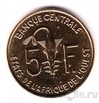 Западноафриканские штаты 5 франков 2012