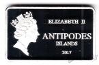 Острова Антиподов 10 долларов 2017 Антиподский прыгающий попугай