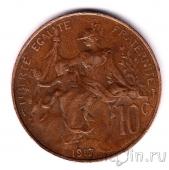 Франция 10 сантимов 1917