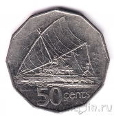 Фиджи 50 центов 1992