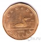 Канада 1 доллар 1990