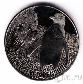 Новая Зеландия 5 долларов 2011 Желтоглазый пингвин