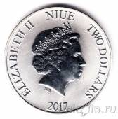 Ниуэ 2 доллара 2017 Звездные войны. Дарт Вейдер